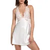 In Bloom By Jonquil Janelle Lace & Satin Chemise In Ivory