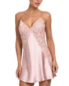 In Bloom By Jonquil La Belle Lace Trim Chemise In Rose Gold