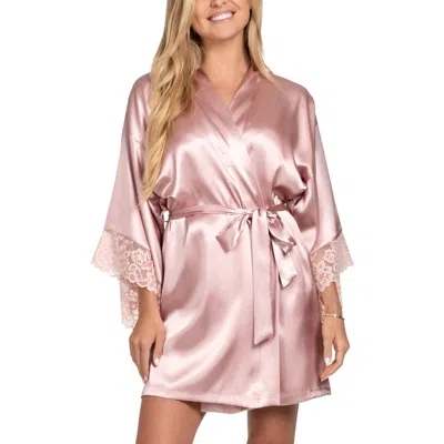 In Bloom By Jonquil La Belle Short Robe In Rose Gold