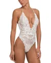 In Bloom By Jonquil Zayla Lace Thong Teddy In Ivory