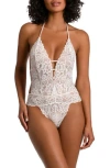 In Bloom By Jonquil Lace Thong Teddy In Champagne