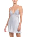In Bloom By Jonquil Lace Trim Chemise In Gray