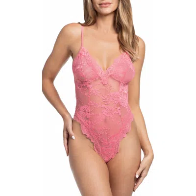In Bloom By Jonquil Leilani Lace Teddy In Pink