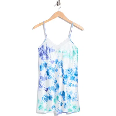 In Bloom By Jonquil Lucille Print Satin Chemise In Multi