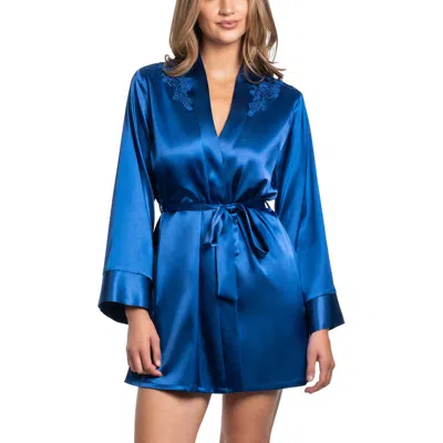 In Bloom By Jonquil Maddie Wrap Robe In Royal Blue