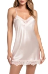 In Bloom By Jonquil Paulina Lace Trim Satin Chemise In Gold