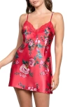 In Bloom By Jonquil Phoenix Satin Chemise In Red