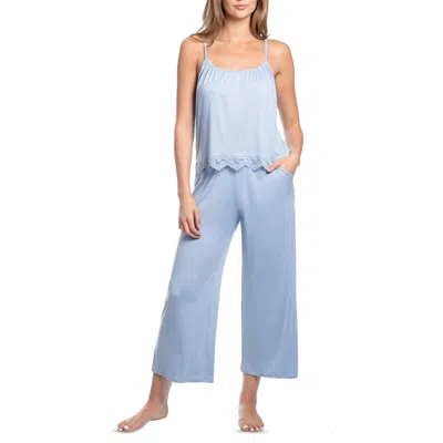 In Bloom By Jonquil Rihanna Crop Pajamas In Blue
