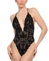 In Bloom By Jonquil Rosalie Lace Thong Teddy