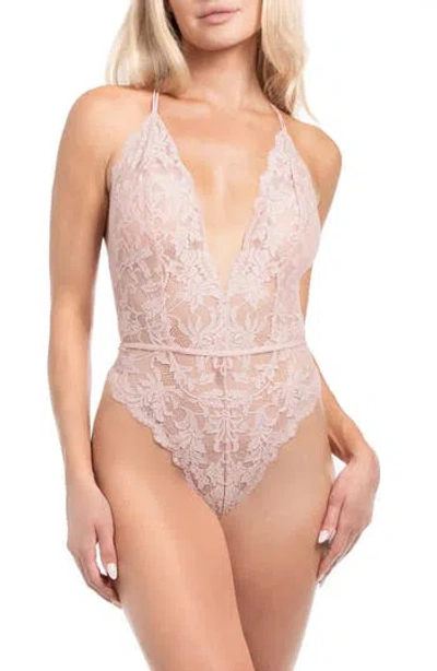 In Bloom By Jonquil Rosalie Lace Thong Teddy In Multi