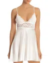 In Bloom By Jonquil Words Of Love Satin & Lace Chemise In Ivory