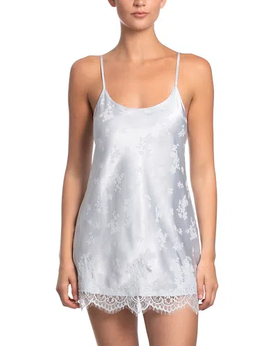 In Bloom By Jonquil Satin Jacquard Chemise In Silver