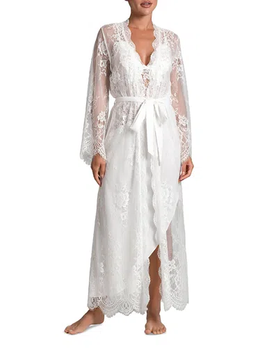 In Bloom By Jonquil Scalloped Lace Robe In Ivory