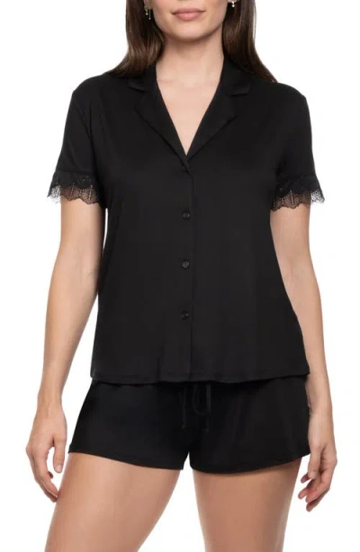 In Bloom By Jonquil Sevilla Short Pajamas In Black