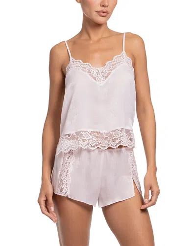 In Bloom By Jonquil Shimmer Satin Cami Short Pajama Set In Pink