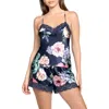 In Bloom By Jonquil Sicily Lace Trim Camisole Short Pajamas In Multi