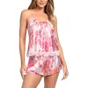In Bloom By Jonquil Stefani Satin Short Pajamas In Pink