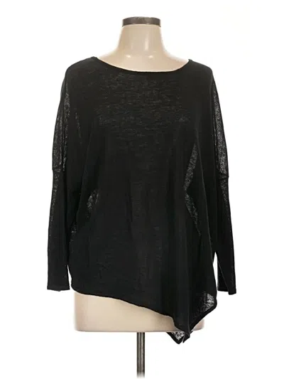 Pre-owned In Cashmere 3/4 Sleeve T-shirt In Black