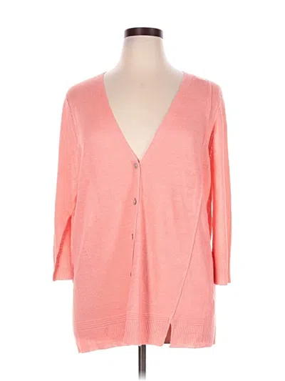 Pre-owned In Cashmere Cardigan Sweater In Pink
