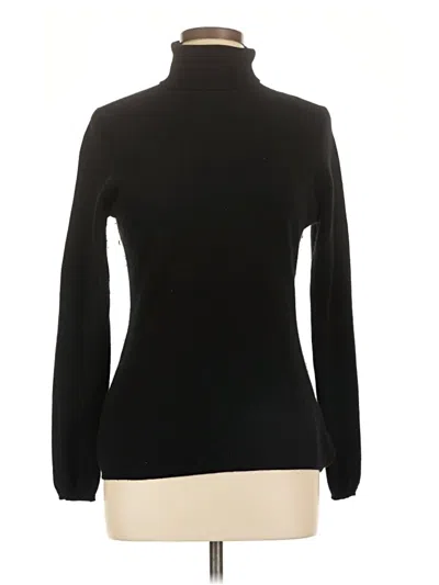 Pre-owned In Cashmere Turtleneck Sweater In Black