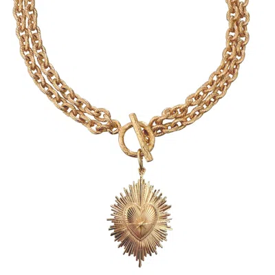 In Cauda Venenum Women's Gold Akasha Necklace