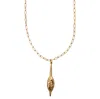 In Cauda Venenum Women's Gold Callisto Necklace In Gold