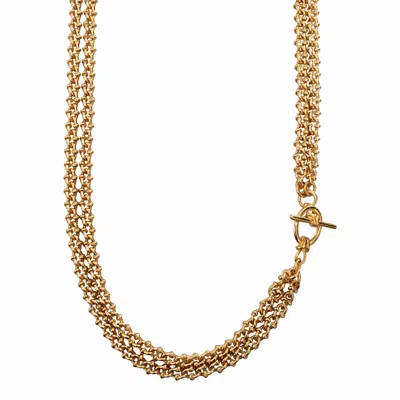 In Cauda Venenum Women's Gold Gaïa Necklace