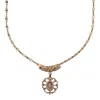 In Cauda Venenum Women's Gold Immaculate Necklace In Gold