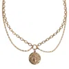 In Cauda Venenum Women's Gold Messiah Necklace In Gold