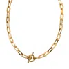 In Cauda Venenum Women's Gold Monarchia Necklace In Gold