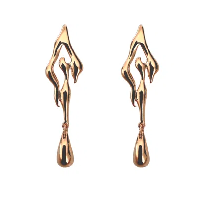 In Cauda Venenum Women's Gold Oshun Earrings