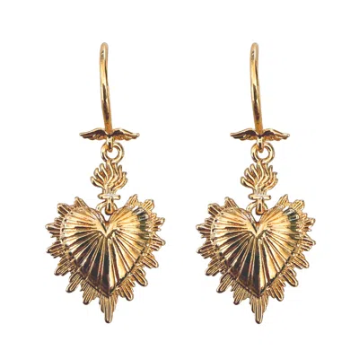 In Cauda Venenum Women's Gold Seraphine Earrings