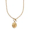 In Cauda Venenum Women's Gold Solyme Necklace In Gold