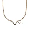 In Cauda Venenum Women's Gold Uraeus Necklace In Gold