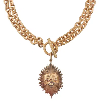 In Cauda Venenum Women's Gold Vayu Necklace