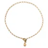 In Cauda Venenum Women's Gold Vega Necklace In Gold