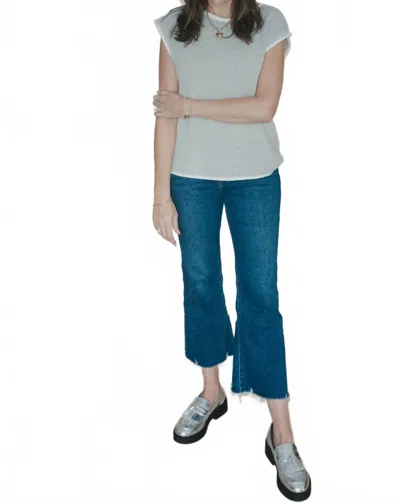 In February Carefree Contrast Edge Sweater Vest In Heather Grey