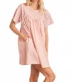 In February Grace T-shirt Mini Dress In Pink