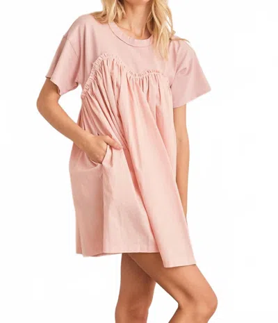 In February Grace T-shirt Mini Dress In Pink