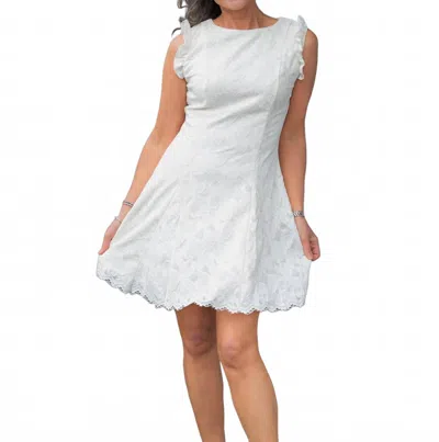 In February Nell Lace Dress In Cream In Multi