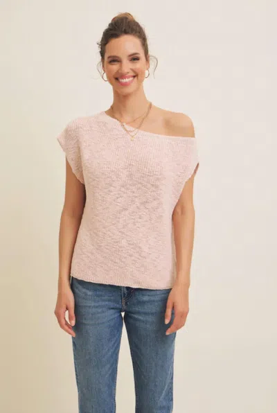 In February Tess Slub Top In Pink
