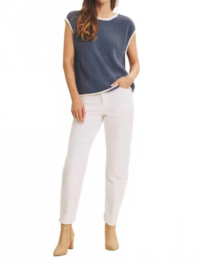 In February Women's Sweater Vest In Blue