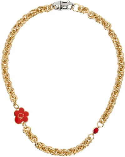 In Gold We Trust Paris Gold Flower Necklace