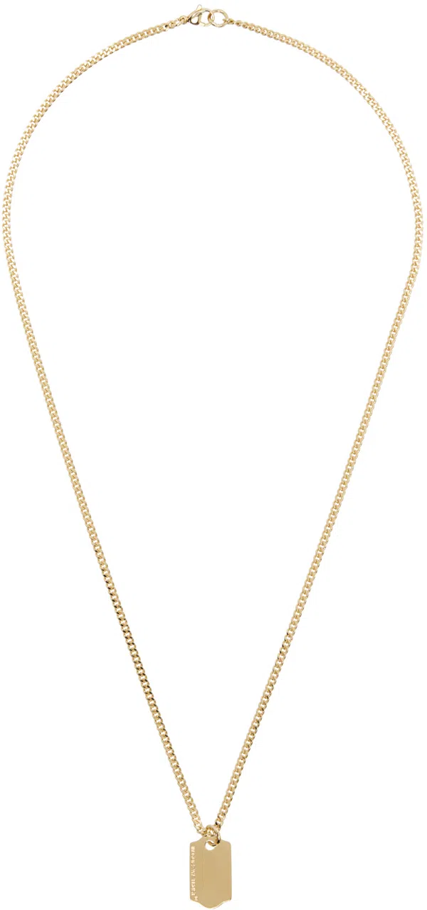 IN GOLD WE TRUST PARIS Gold & Silver Figaro Necklace