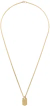 IN GOLD WE TRUST PARIS GOLD PRICE TAG NECKLACE