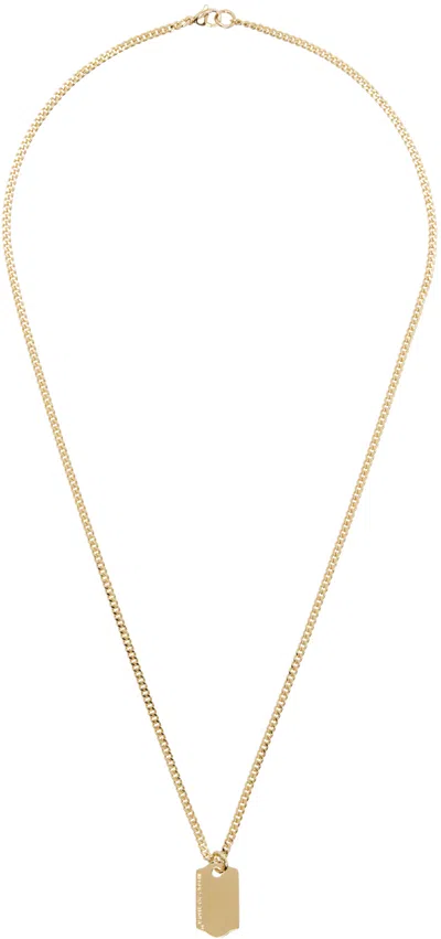 In Gold We Trust Paris Gold Price Tag Necklace