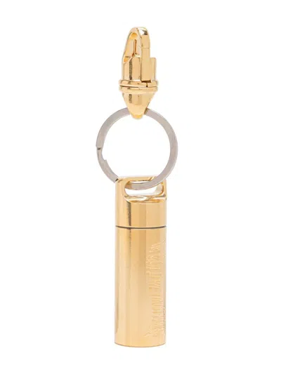 In Gold We Trust Paris Logo Keyring In Gold