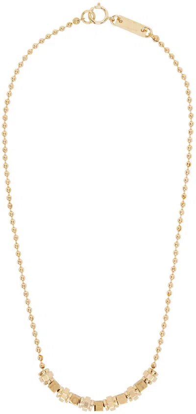 In Gold We Trust Paris Ssense Exclusive Gold Ai Necklace