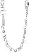 In Gold We Trust Paris Ssense Exclusive Silver Pants Chain In Palladium