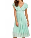 In-loom Beach Stroll Midi Dress In Seafoam Mint